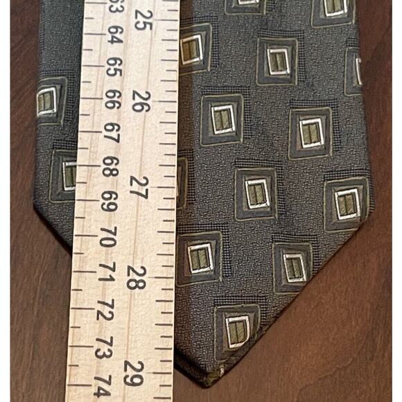 Villa Bolgheri For Mark Shale 100% Silk Men’s Neck Tie Made In Italy - Picture 5 of 9